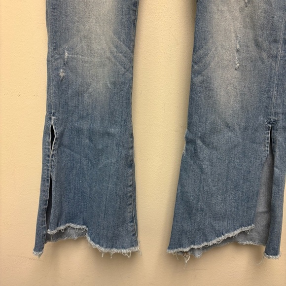 Flying Monkey Split Hem Flare Jeans - Picture 6 of 9